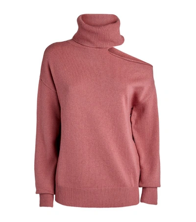 Shop Paige Raundi Cut-out Rollneck Sweater