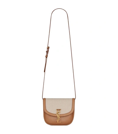 Shop Saint Laurent Small Kaia Satchel In Nude