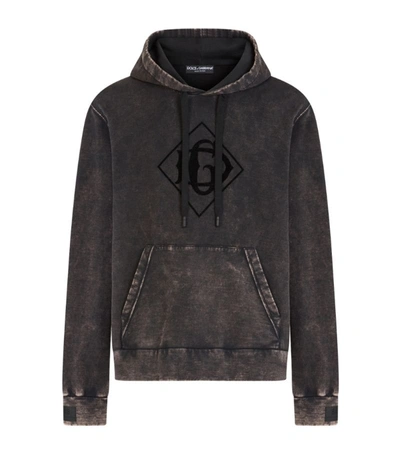 Shop Dolce & Gabbana Faded Logo Hoodie