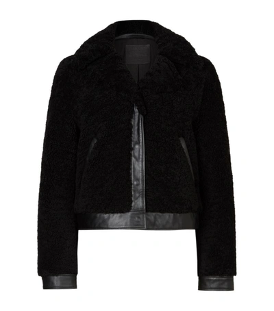 Shop Allsaints Madsen Shearling Jacket