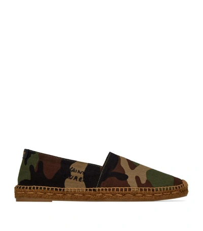 Shop Saint Laurent Camouflage Espadrilles