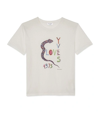Shop Saint Laurent Love Yves Graphic T-shirt