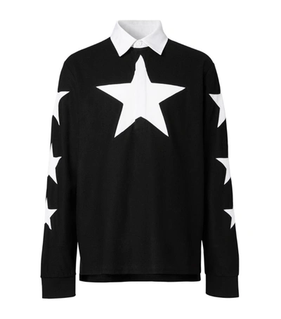 Shop Burberry Star Long-sleeved Polo Shirt