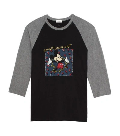 Shop Saint Laurent + Disney Mickey Mouse T-shirt
