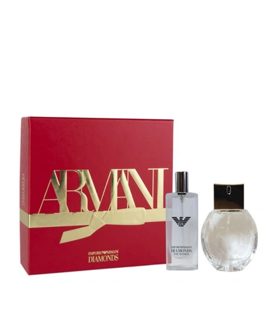 Shop Armani Collezioni Diamonds She Fragrance Gift Set In White