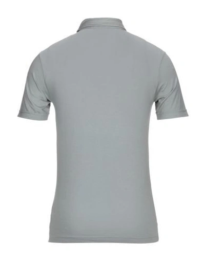 Shop Zanone Polo Shirts In Grey