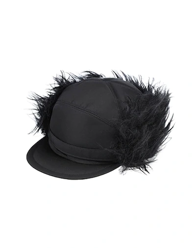 Shop Prada Hats In Black