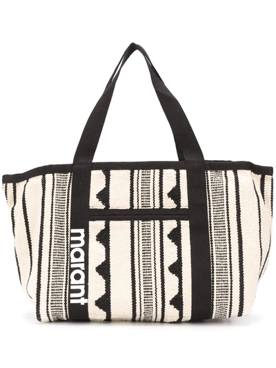 Shop Isabel Marant Darwen Tote Bag In White