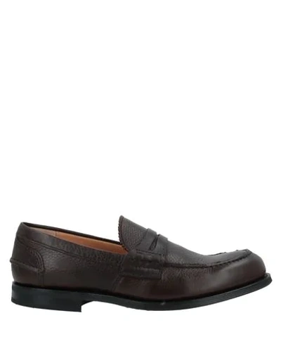 Shop Church's Man Loafers Dark Brown Size 7 Leather