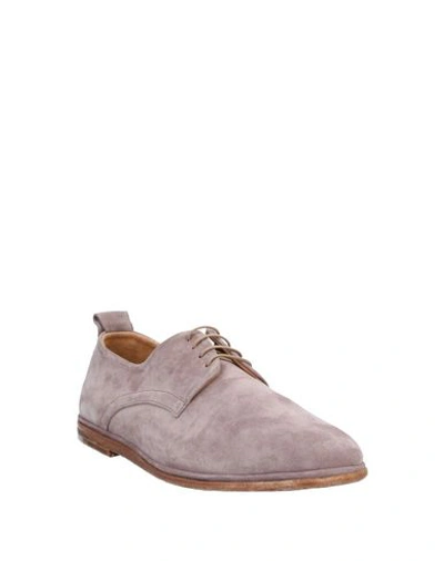 Shop Elia Maurizi Lace-up Shoes In Dove Grey