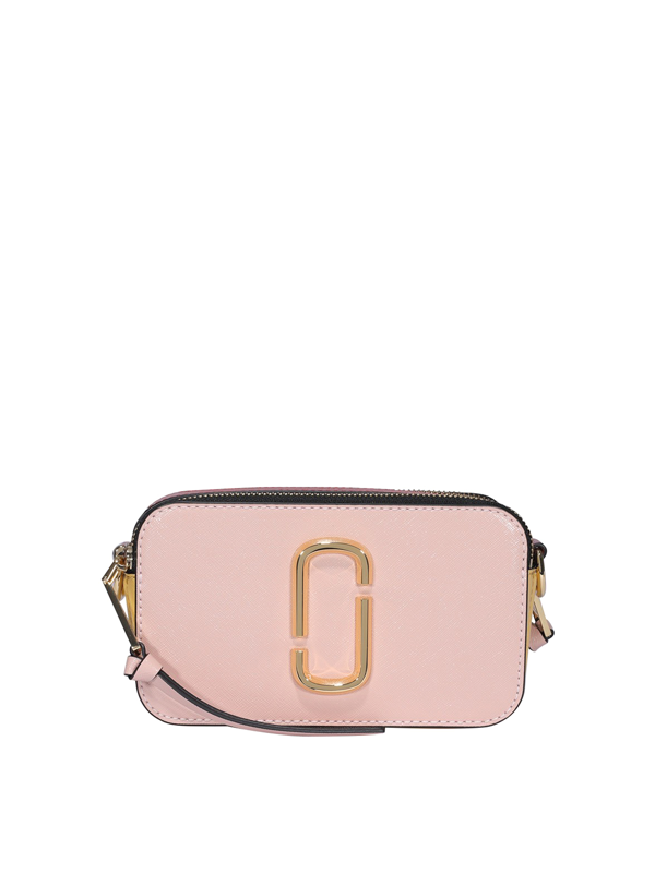 Marc Jacobs The Logo Strap Snapshot Cross Body Bag In Pink | ModeSens