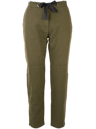 Shop Eleventy Army Pants In Green