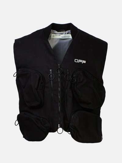 Shop Off-white Gilet Tactical Nero In Black