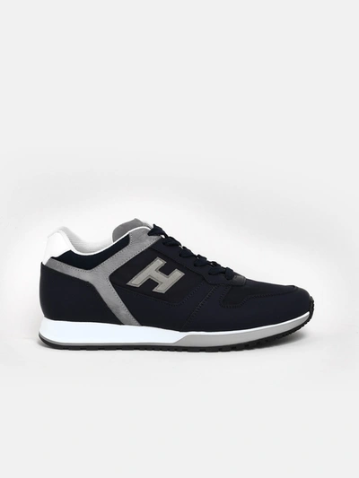 Shop Hogan Blue Sneakers