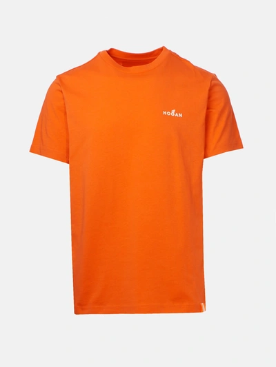 Shop Hogan T-shirt Arancione In Orange