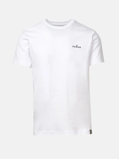 Shop Hogan T-shirt Bianca In White