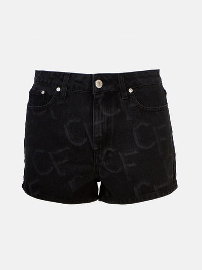 Shop Chiara Ferragni Shorts Cf Monogram In Black