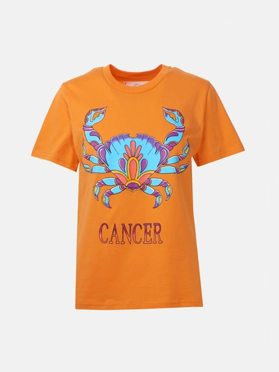 Shop Alberta Ferretti T-shirt Cancro Arancione In Orange
