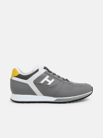 Shop Hogan Grey H321 Sneaker