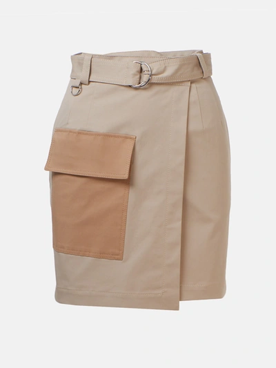 Shop Msgm Beige Skirt