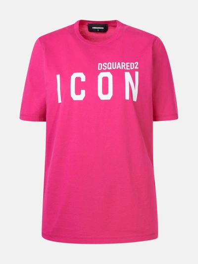 Shop Dsquared2 T-shirt Icon Rosa In Pink