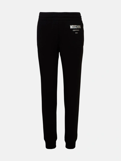 Shop Moschino Pantaloni Jogging Neri In Black