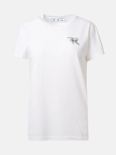 Shop Off-white T-shirt Paper Clip Arrows Bian In White