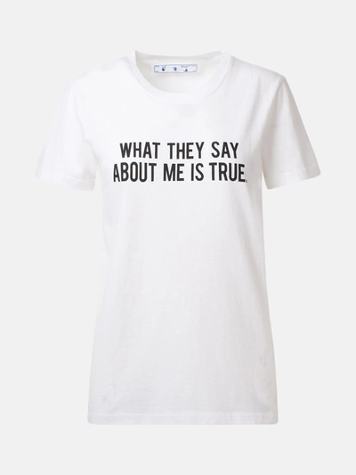Shop Off-white T-shirt Sentences Bianca In White