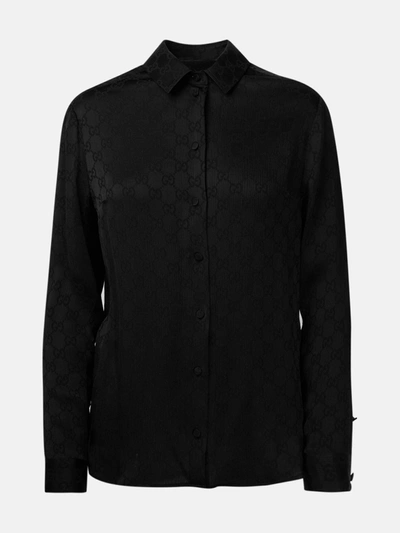 Shop Gucci Camicia Nera In Black