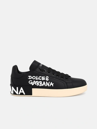 Shop Dolce & Gabbana Sneakers Portofino Scr. Nere In Black