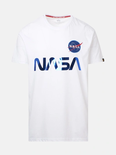 Alpha Industries Nasa Rainbow Reflective T-shirt In White | ModeSens