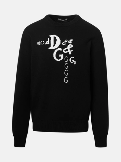 Shop Dolce & Gabbana Maglia Girocollo Nera In Black