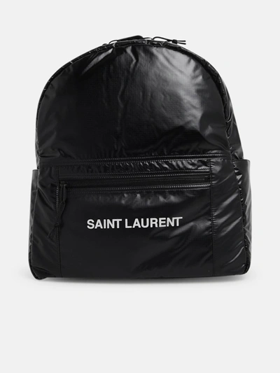 Shop Saint Laurent Zaino Nuxx Logo Nero In Black