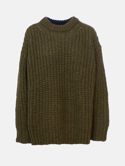 Shop See By Chloé Green And Blue Sweater In Black