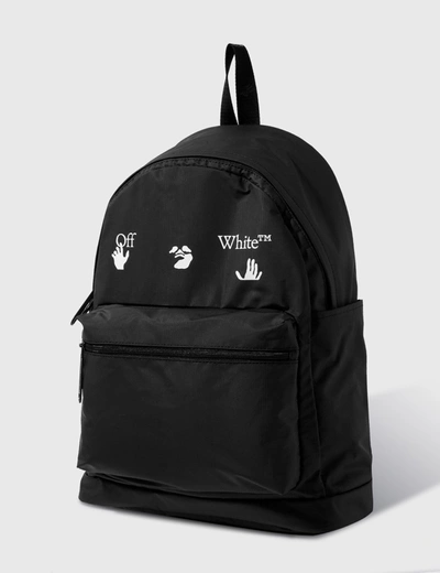 Shop Off-white Ow Logo Pvc Backpack In Black
