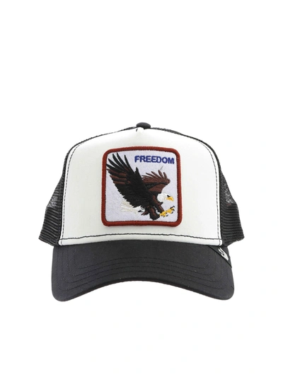 Shop Goorin Bros Freedom Patch Hat In Black And White