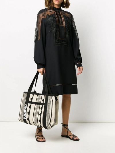 Shop Isabel Marant Darwen Shoulder Bag In Black