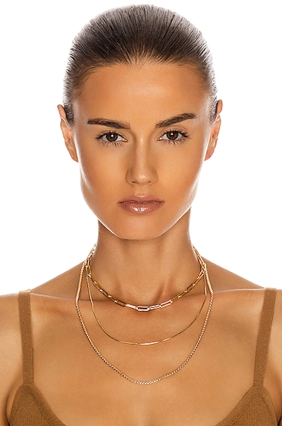 Shop Jordan Road Jewelry For Fwrd Luxe Necklace Stack In Gold