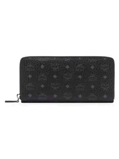 MCM Large Visetos Original Zip-Around Wallet