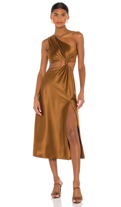 Shop Lpa Imani Dress In Brown