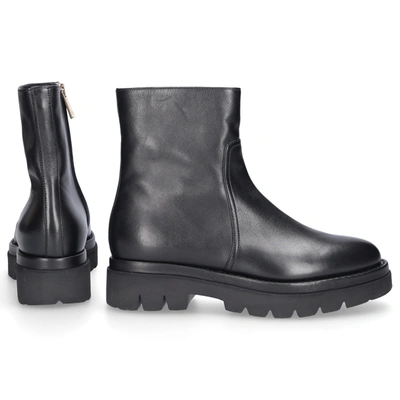 Shop Santoni Ankle Boots 58956 Calfskin In Black