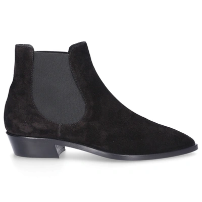 Shop Agl Attilio Giusti Leombruni Ankle Boots D530534 Suede In Black