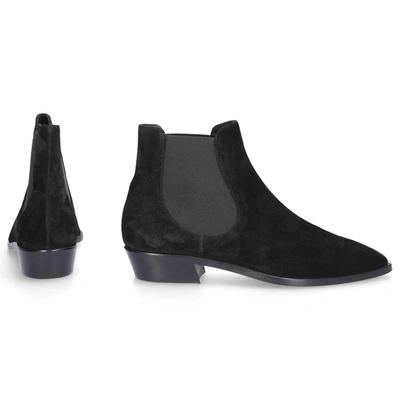 Shop Agl Attilio Giusti Leombruni Ankle Boots D530534 Suede In Black