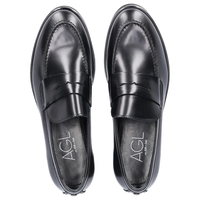 Shop Agl Attilio Giusti Leombruni Loafers D721058 In Black