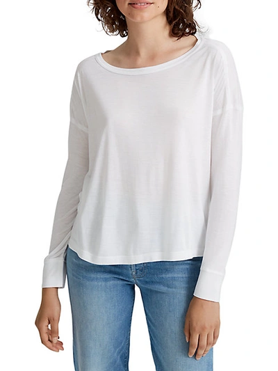 Shop Club Monaco Nawallie Long-sleeve T-shirt In White