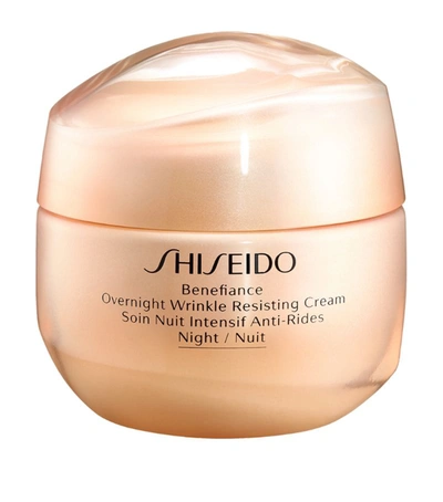 Shop Shiseido Benefiance Overnight Wrinkle Resisting Cream (50ml) In White