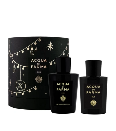 Shop Acqua Di Parma Signature Oud Fragrance Gift Set (100ml) In White