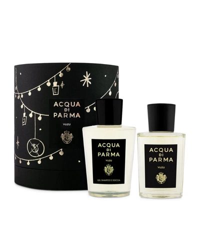 Shop Acqua Di Parma Signature Yuzu Fragrance Gift Set (100ml) In White