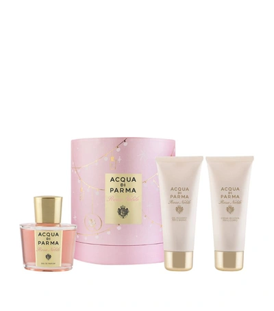 Shop Acqua Di Parma Rosa Nobile Fragrance Gift Set (100ml) In White