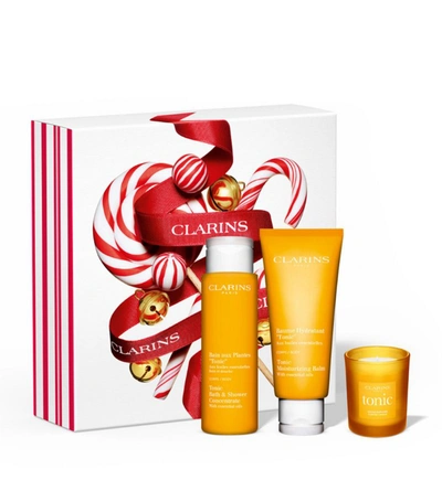 Shop Clarins Spa At Home Collection Gift Set In White
